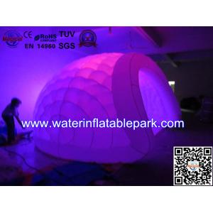 Lighting Inflatable Luna Tent For Party , Light Dome Tent Inflatable Igloo