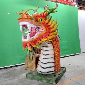 Animatronic Realistic Chinese Electric Dragon Ride Highly Interactive