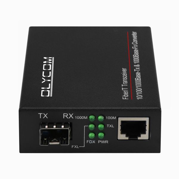 Gigabit Fiber Optic Ethernet Media Converter Gigabit SFP Unmanaged Chassis