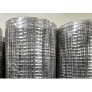Silver Galvanized Steel Welded Mesh Rolls For Construction Work Abrasion