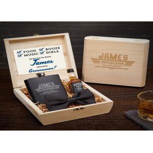 Nature Color Wood Gift Packaging Boxes Pine Board Handmade With Screen Printing