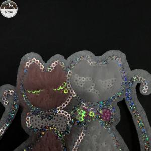 One Side Cat Custom Stitched Patches , Pretty Embroidered Animal Patches