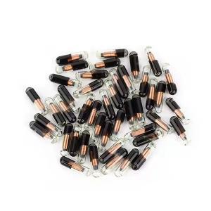 Smart Animal Management Microchips RFID Tags In Disposable 1.4x8mm Glass Tube