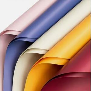 China Wholesale custom design pure color rose gift packaging wrapping paper for flower bouquet on sale