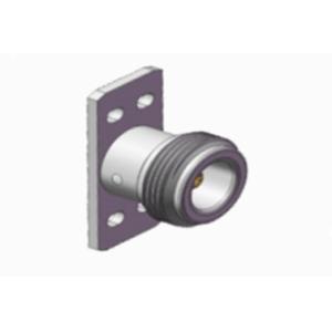 N Female 4-hole Flange RF Coaxial Connector with Microstrip