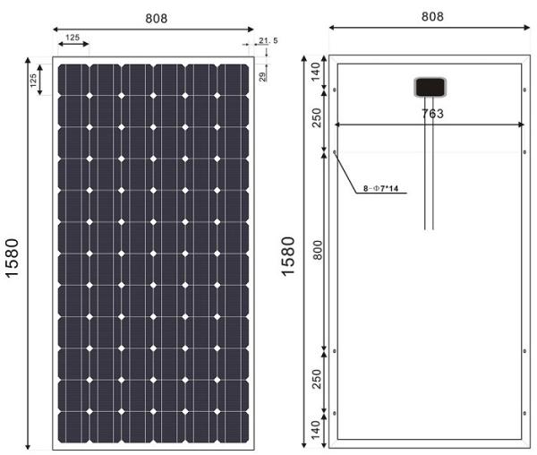 Quality 190 Watt Monocrystalline Solar Module For Grid - Connected Power Generation System wholesale