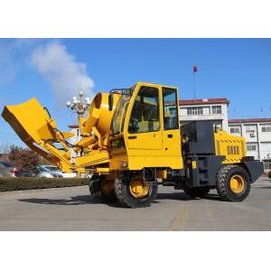 Ready Mix Self Loading Concrete Truck Mixer , Hydraulic Pump Mobile Self