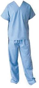 Cheap SMS/PP Medical Uniform Disposable Scrub Suits With Short Sleeve Shirts+Pants for sale