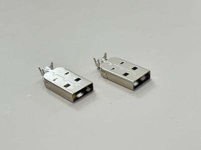 USB 2.0 AM Dual-Piece Connector | Brass Shell, Ni Plated 80u”, Wire Cable Electrical Signal Connector for PCB, Power & Automotive Applications