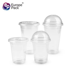 100% compostable PLA transparent cups biodegradable plastic cups custom logo