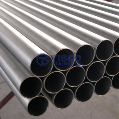 High Pressure ERW Stainless Steel Pipe Tube Silver Color Customizable Length