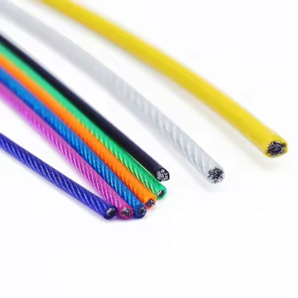 Quality 7*7 Construction PVC Coated Galvanized Steel Wire Rope 3.0mm High Carbon Colorful with Other Processing Service wholesale