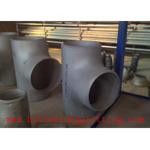 China Tp 304 S31803 ANSI B16.9  Duplex Stainless Steel Pipe Tee , Stainless Tubing Fittings on sale