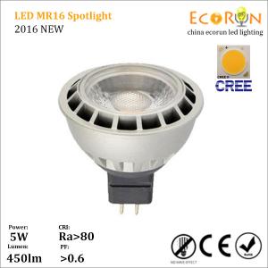 China new design led spot lamp cree cob 12V 5w 7w cob mr16 spot lighting on sale