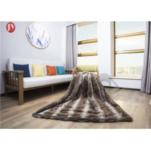 Darker Brown Chinchilla Faux Fur Blanket Mink Nursery Throws Rectangular