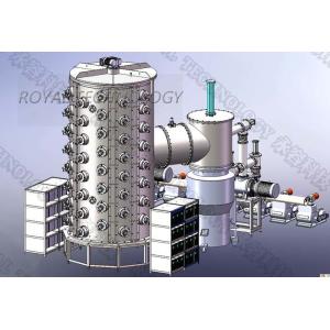 China Gold Tin Coating Equipment For Ceramic Tiles , Titanium Nitride Pvd Plating Machine on sale