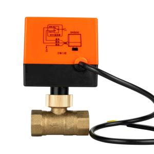 DN25 DN50 Electrical Ball Valve 12v/24v 220vac Three Wire Two Control Central