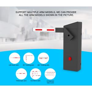 HCW Automatic Parking Barrier Gate with 2m Straight Rod and 200W DC Servo Motor