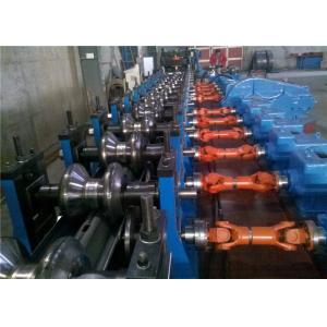 Two Waves Highway Guardrail Roll Forming Equipment 75mm Roller Axis GCR15 Roller