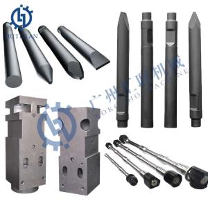 China Stanley MB256 Hydraulic Breaker Hammer Chisel MB356 MB556 MB05 MB250 MB15EX MB70EX Breaker Seal Kit Piston Tool Chisel on sale
