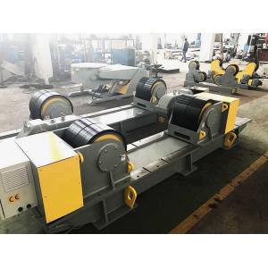 Color Grey 60 Ton Bolt Adjustment Pipe Welding Rollers , Oil Tank PU Wheel Tank