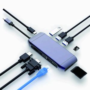 Aluminum Case 100W USB C Dock 5Gbps USB HDMI Hub For Laptop