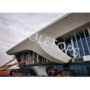 Non Typical Twisted Aluminum Exterior Facade Moisture Proof