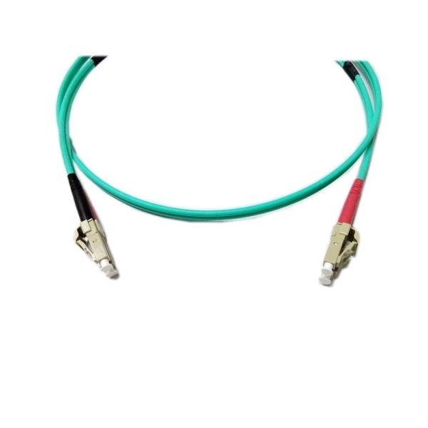 50 / 125 Duplex LSZH Multimode Fiber Optic Patch Cord 3MM LC / PC To LC / PC 3