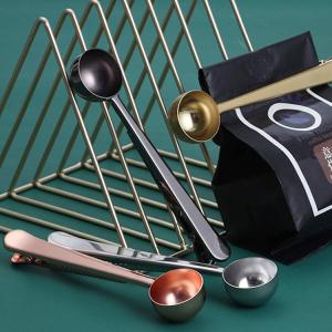 Multicolor 304 Stainless Steel Coffee Scoop With Long Handle