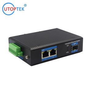 UT12F-SFP unmanaged industrial 2x10/100Base-Tx + 1x100M-Fx SFP ethernet switch