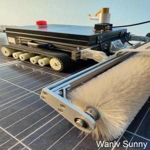 1100 mm Width Head Remote Controlled Cleaning Machine for Photovoltaic Panel