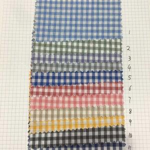 100gsm-140gsm Yarn Dye Twill Check And Stripe Fabrics Polyester Cotton Rayon