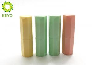 Cheap Colorful Polygon Plastic Empty Lipstick Containers Tube for sale