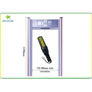Led Alarm Detection Precisely Security Metal Detector Walk Through Gate For