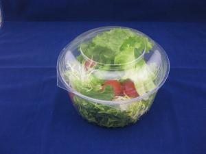 Cheap 17oz OEM/ODM Clear Plastic Clamshell Packaging Disposable Salad Bowls for sale