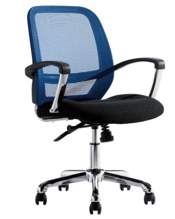 Quality office medium back mesh fabric swivel staff arm chair wholesale