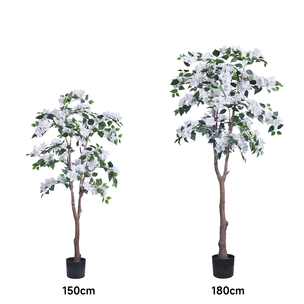 China Manufacturer Bougainvillea Tree Artificial Plant With white Flower For Home Office Mall Decor