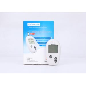 Cheap Easy Disposal Diabetes Glucose Meter Safe Accu mmol/L 10s test time White Color Machine With Lancet Ejector for sale