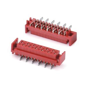 1.27mm Red IDC Socket Micro Match IDC 4/6/8/10/12/16/20/24 Pin SMT Female