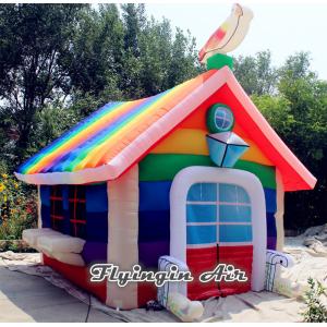 Customized Inflatable Rainbow House Tent for Christmas and Party