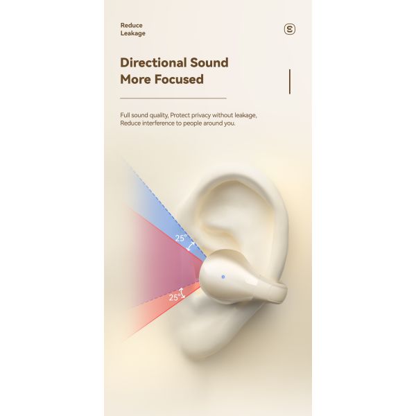 ABS PC TWS BT 5.3 Wireless Earbuds Waterproof Sweat Resistant