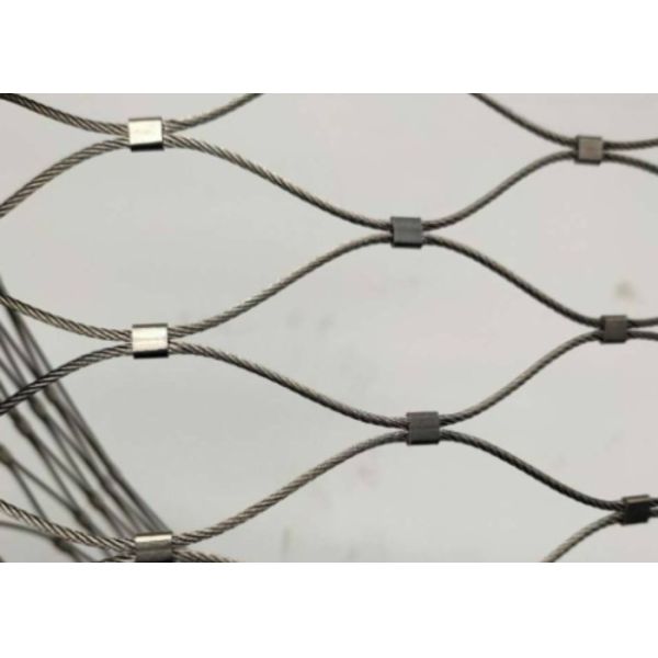 Quality 2.5mm Stainless Cable Mesh Black Oxidized Zoo Aviary Mesh wholesale