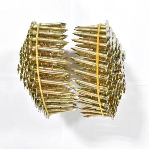 Q195 Steel Coil Roofing Nails Ring Shank Diamond Point High Precision