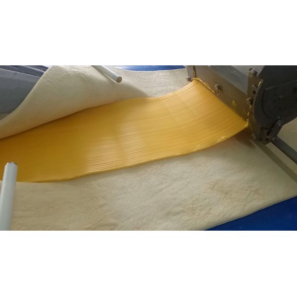 Industrial Puff Pastry Production Line With Auto Fat / Butter Feeding Pump