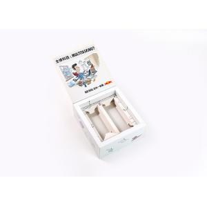 CMYK Food Storage Cardboard Boxes Tray With Drink Holder