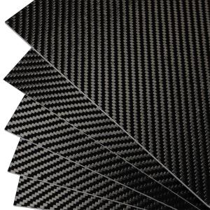 Superior Mechanical Performance 3K Twill Roll Wrapped Carbon Fibre Plate / Sheet