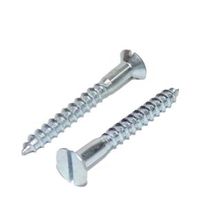 Slotted Raised Countersunk Oval Head Wood Screws BS1210 DIN95 Customized