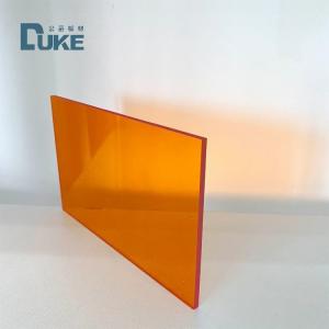 1/4" 1/8" Transparent Orange Tinted Acrylic Plexiglass Sheet 3mm Thick Nominal