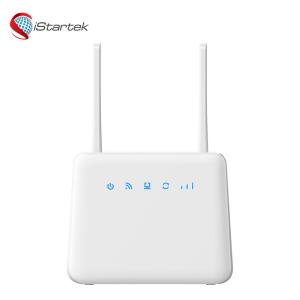 iStartek VOLTE VPN indoor CPE 4G LTE WiFi router with RJ11 Ports and Ethernet