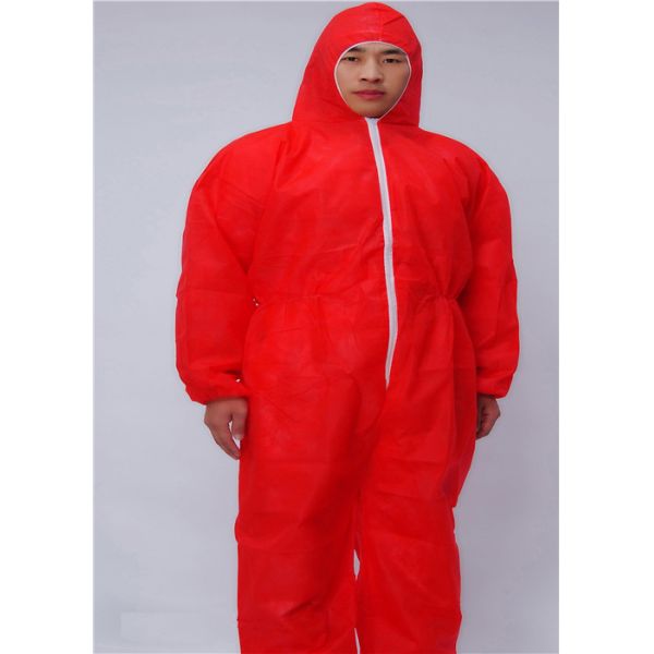 Quality Zip Front SMS Disposable Protective Apparel With Hood Boots wholesale